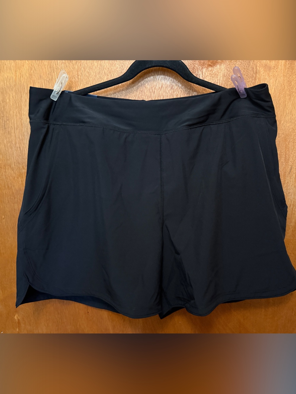 Lands End - Women’s Active Black Swim Shorts -NWT